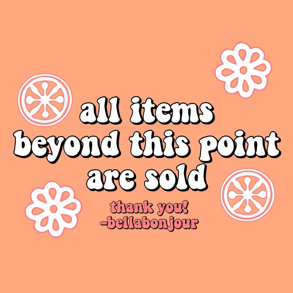 SOLD ITEMS BELOW! 🌸